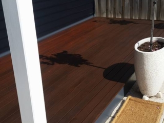 Timber deck veranda restored & protected Timber deck veranda restored & protected in Perth