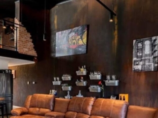 Speciality painting rust finish cafe wall in perth