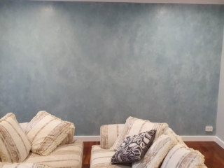 French wash feature wall painting at Carramar