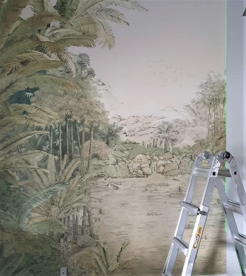 wall mural installation in Perth