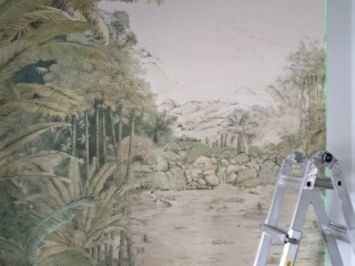 wall mural installation in Perth