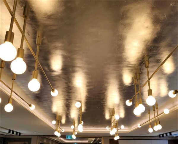 Silver Leaf painted ceiling in Perth